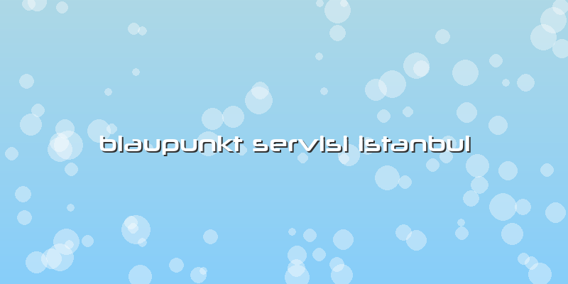 Blaupunkt Servisi Istanbul