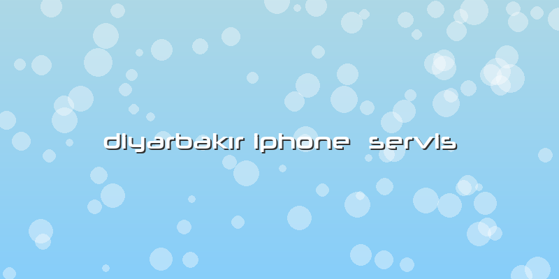 Diyarbakır Iphone  Servis